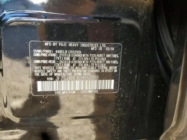 2016 SUBARU FORESTER 2.5I LIMITED  