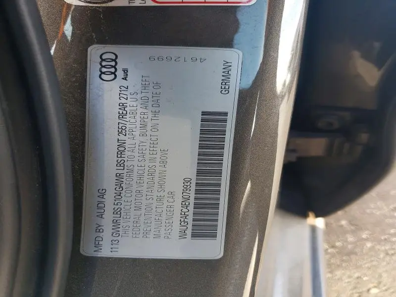 2014 AUDI A6 PREMIUM PLUS  