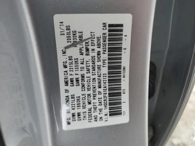 2014 HONDA ACCORD EXL