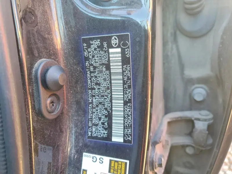 2020 TOYOTA COROLLA LE  