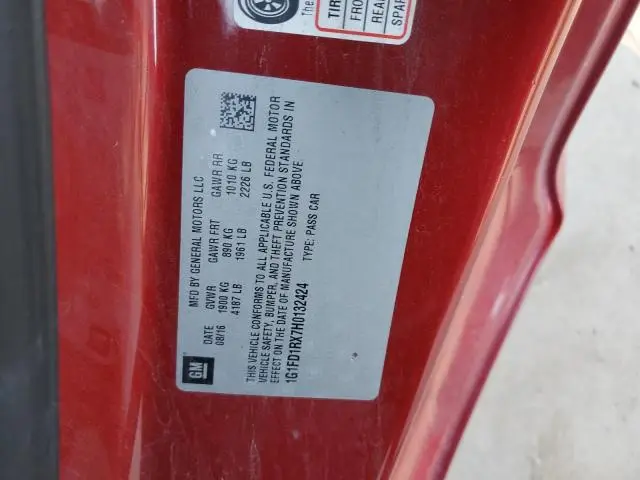 2017 CHEVROLET CAMARO LT  