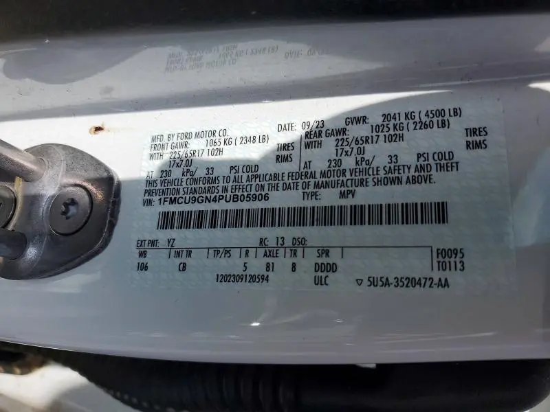 2023 FORD ESCAPE ACTIVE  