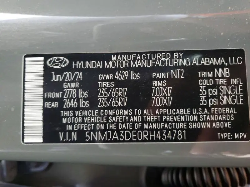 2024 HYUNDAI TUCSON SE  