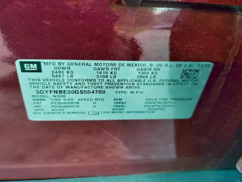 2016 CADILLAC SRX LUXURY COLLECTION  