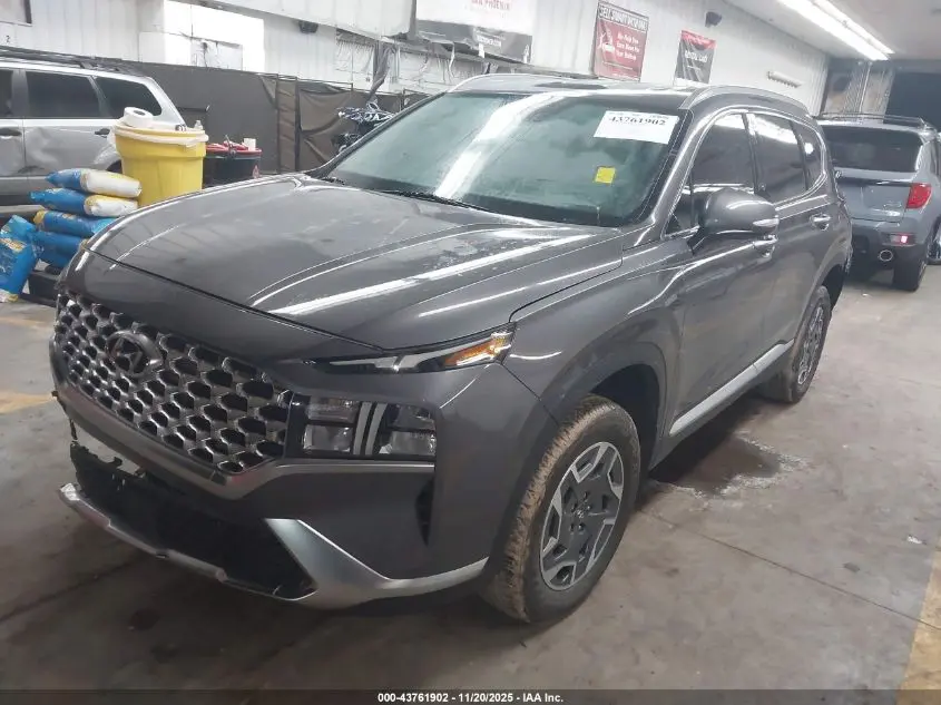 2021 HYUNDAI SANTA FE HYBRID BLUE