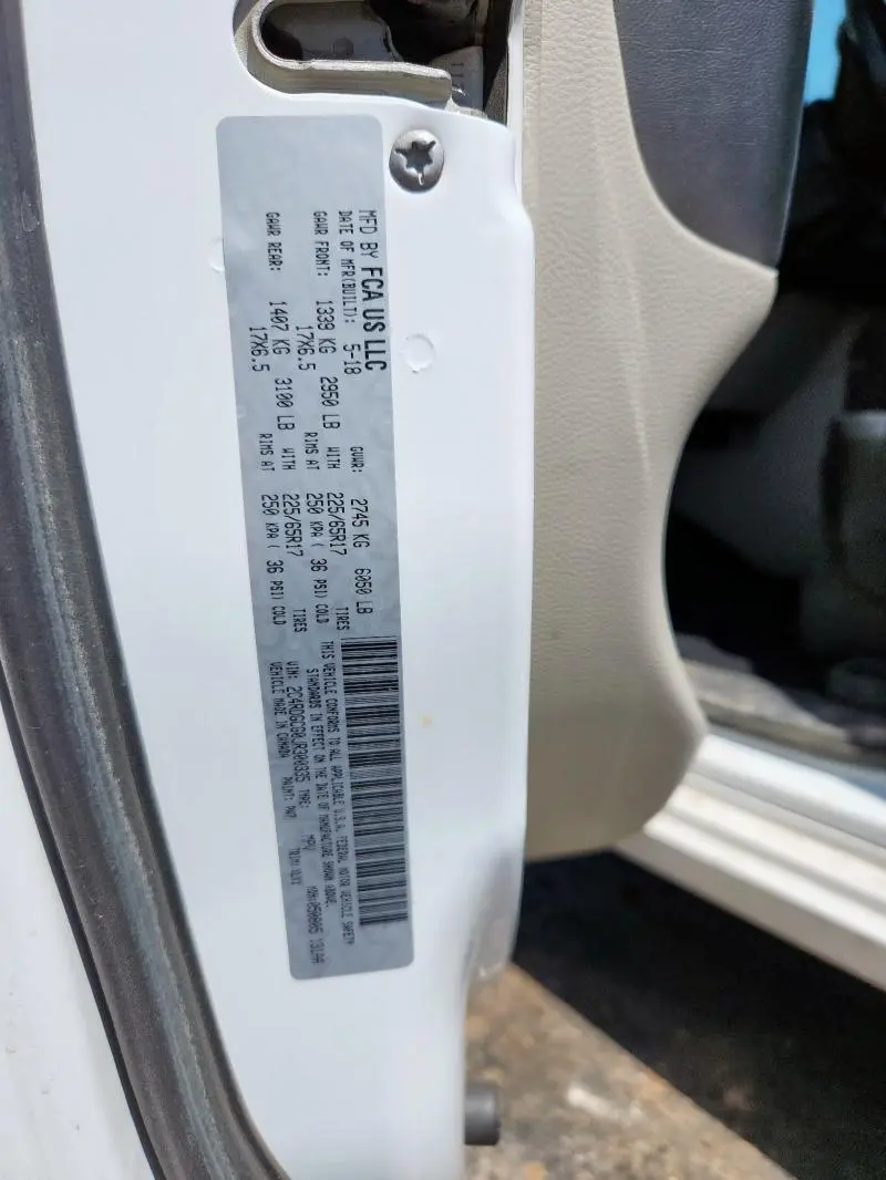 2018 DODGE GRAND CARAVAN SXT  