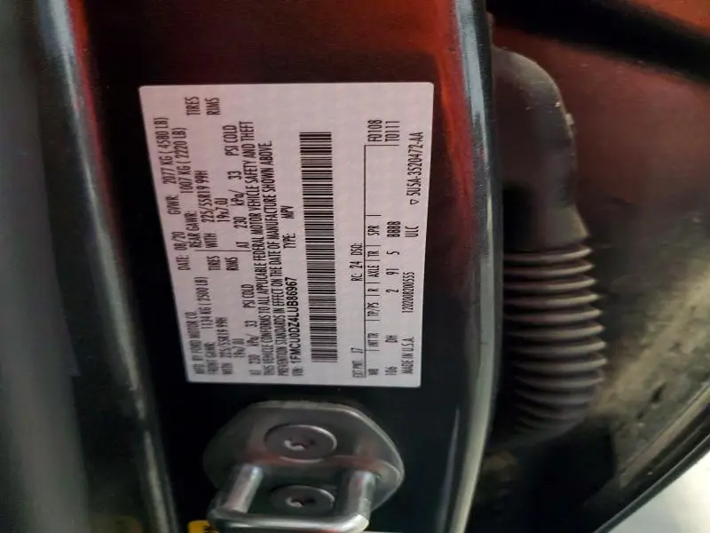 2020 FORD ESCAPE TITANIUM  