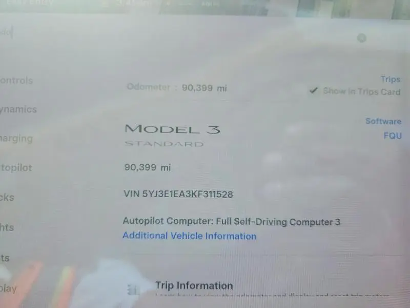2019 TESLA MODEL 3   