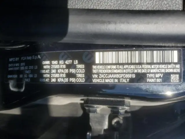 2016 JEEP RENEGADE SPORT  