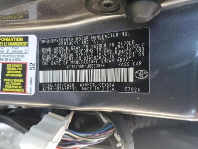 2018 TOYOTA CAMRY HYBRID  