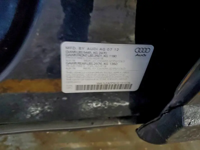 2012 AUDI Q5 PREMIUM PLUS  