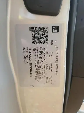 2022 CHEVROLET CORVETTE STINGRAY 1LT  