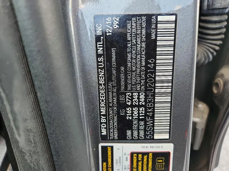 2017 MERCEDES-BENZ C 300 4MATIC  