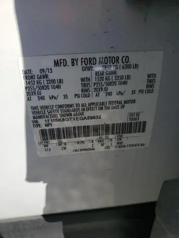 2014 FORD EXPLORER SPORT  