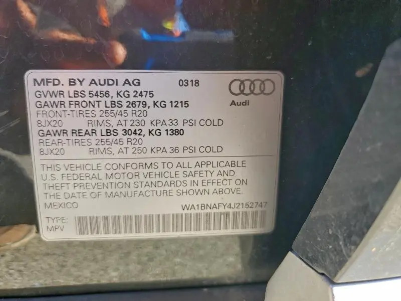 2018 AUDI Q5 PREMIUM PLUS  