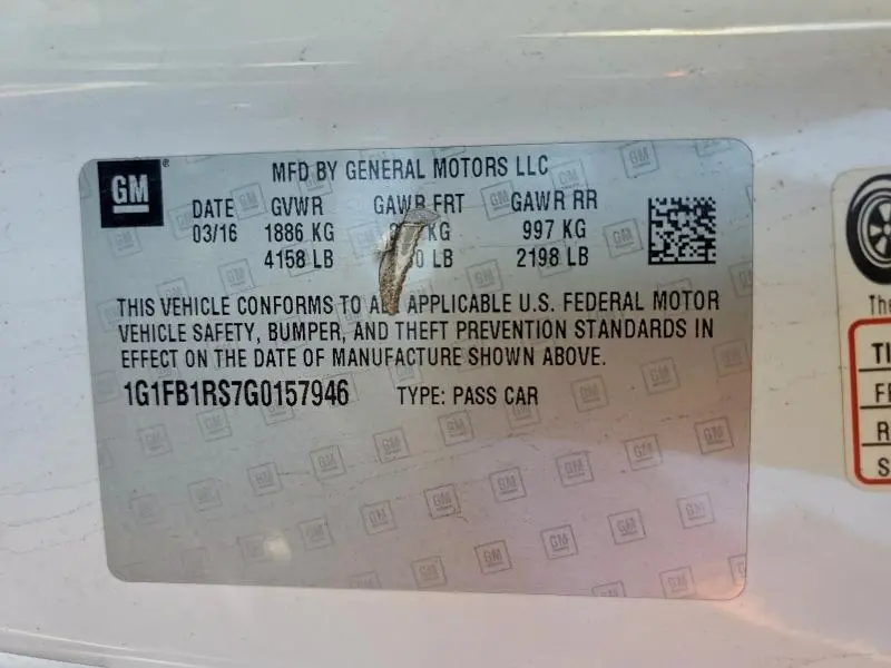 2016 CHEVROLET CAMARO LT  