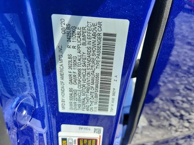 2021 ACURA TLX TECH A  
