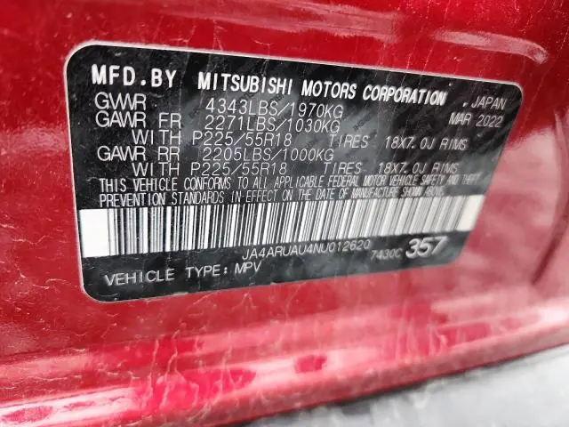 2022 MITSUBISHI OUTLANDER SPORT ES  