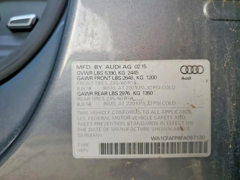 2015 AUDI Q5 PREMIUM  