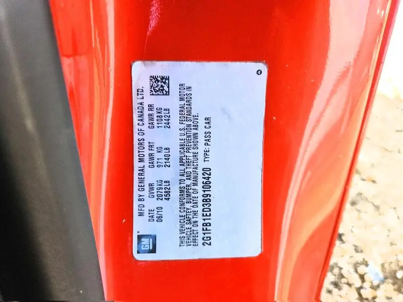 2011 CHEVROLET CAMARO LT  