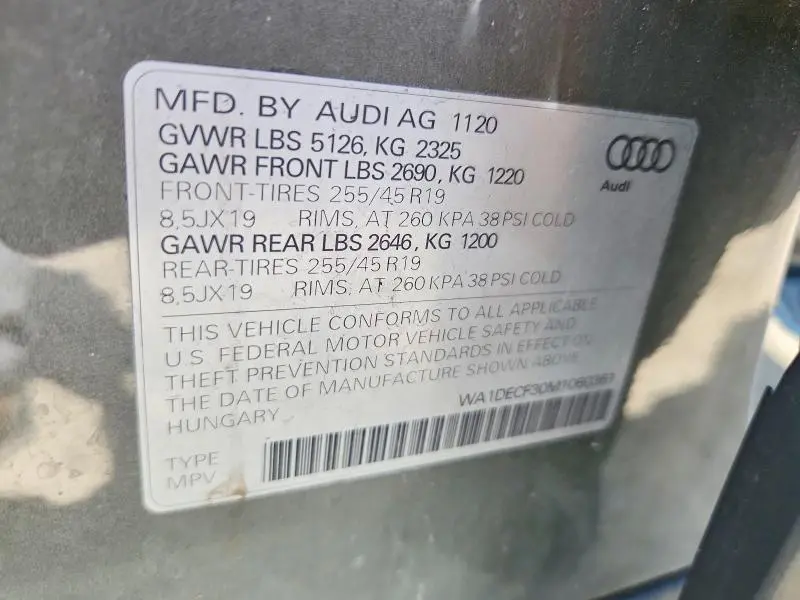 2021 AUDI Q3 PREMIUM S LINE 45  