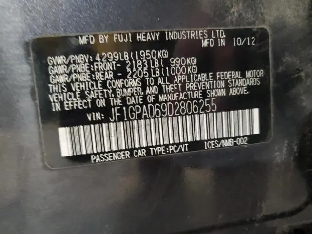 2013 SUBARU IMPREZA PREMIUM  