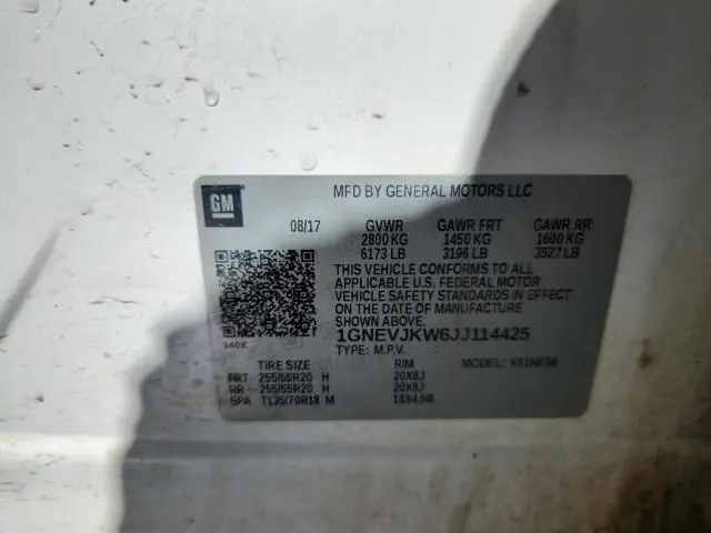 2018 CHEVROLET TRAVERSE PREMIER  