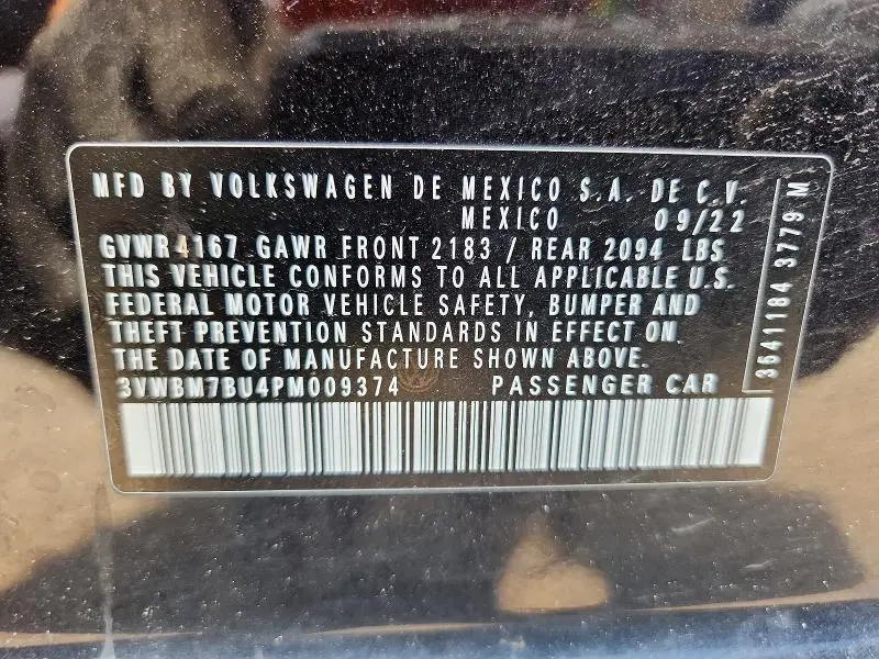 2023 VOLKSWAGEN JETTA SPORT  