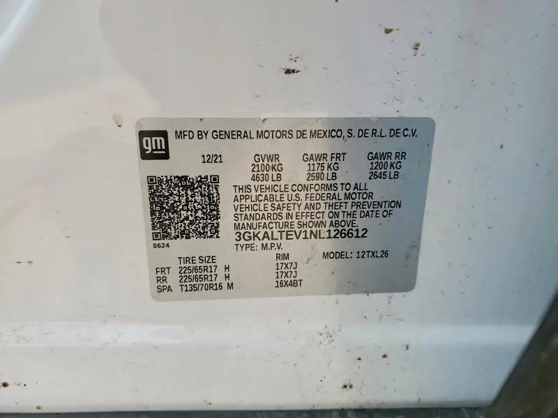 2022 GMC TERRAIN SLE  