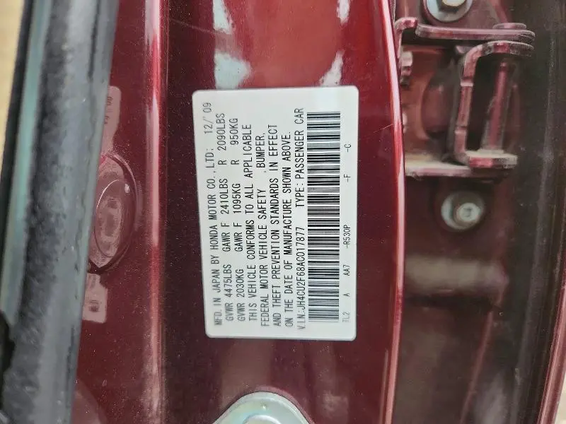 2010 ACURA TSX   