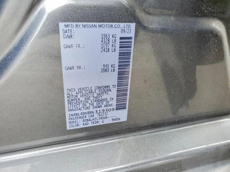 2024 NISSAN ALTIMA   