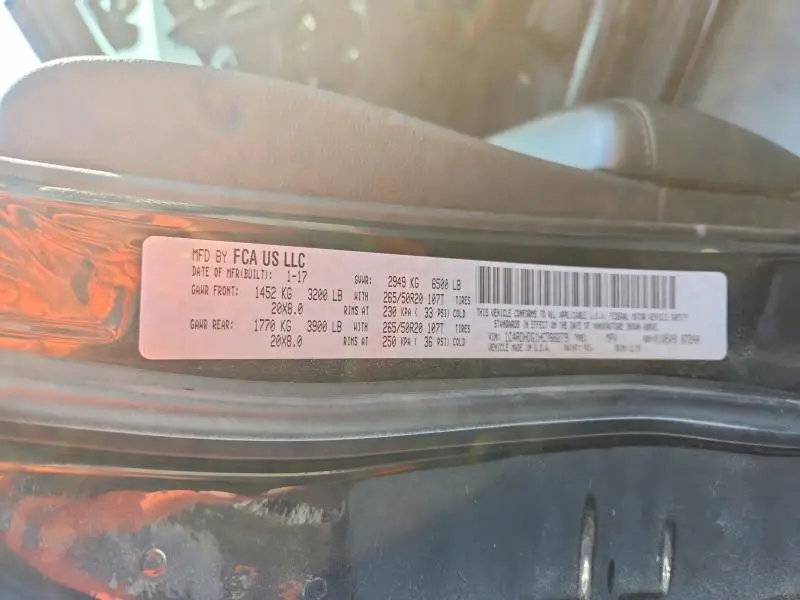 2017 DODGE DURANGO GT  