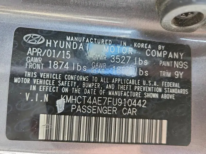 2015 HYUNDAI ACCENT GLS  