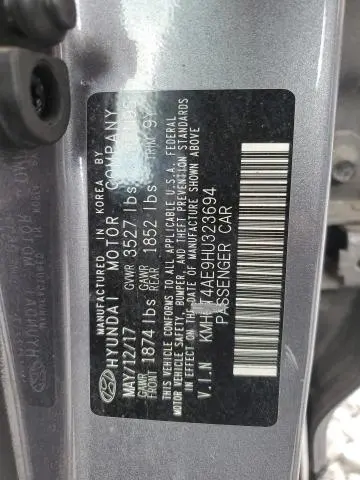 2017 HYUNDAI ACCENT SE  