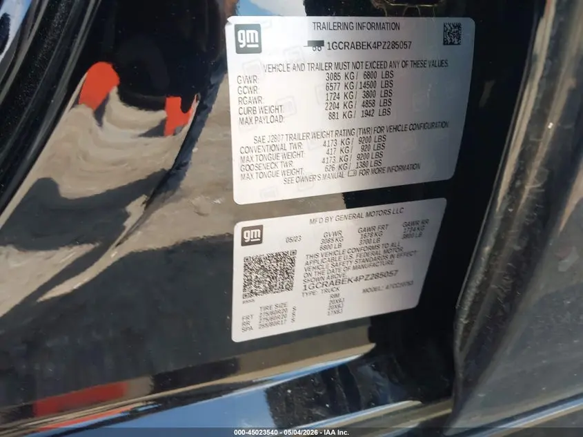 2023 CHEVROLET SILVERADO 1500 2WD  STANDARD BED CUSTOM