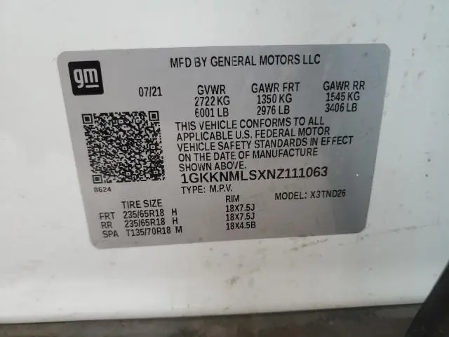 2022 GMC ACADIA SLT  