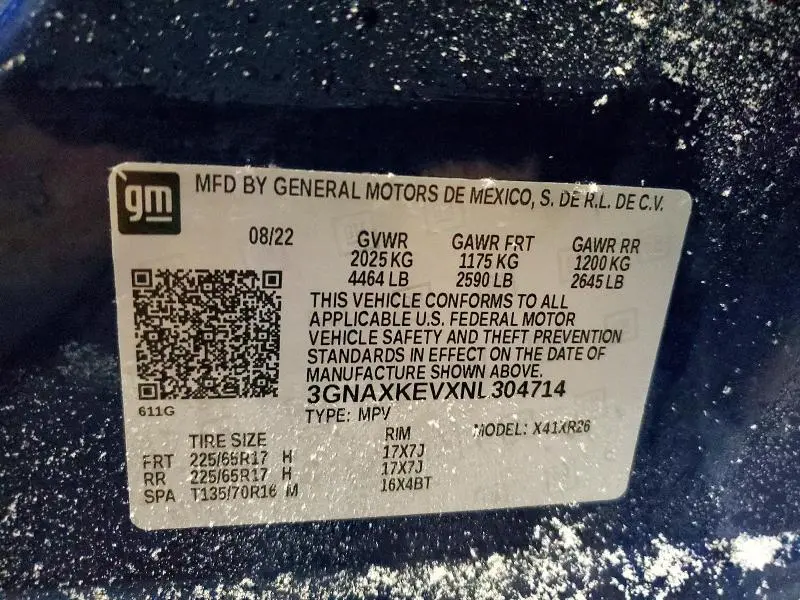 2022 CHEVROLET EQUINOX LT  