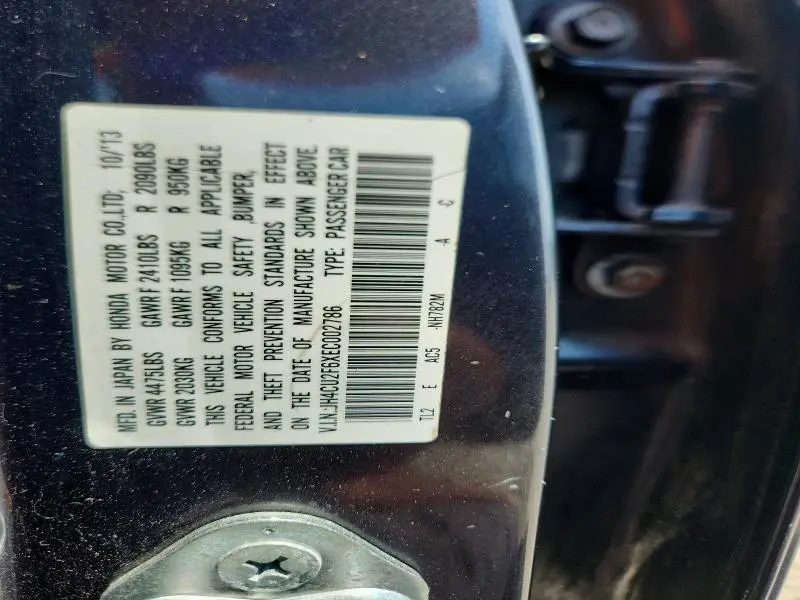 2014 ACURA TSX TECH  