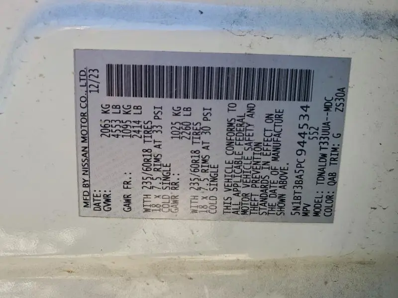 2023 NISSAN ROGUE SV  