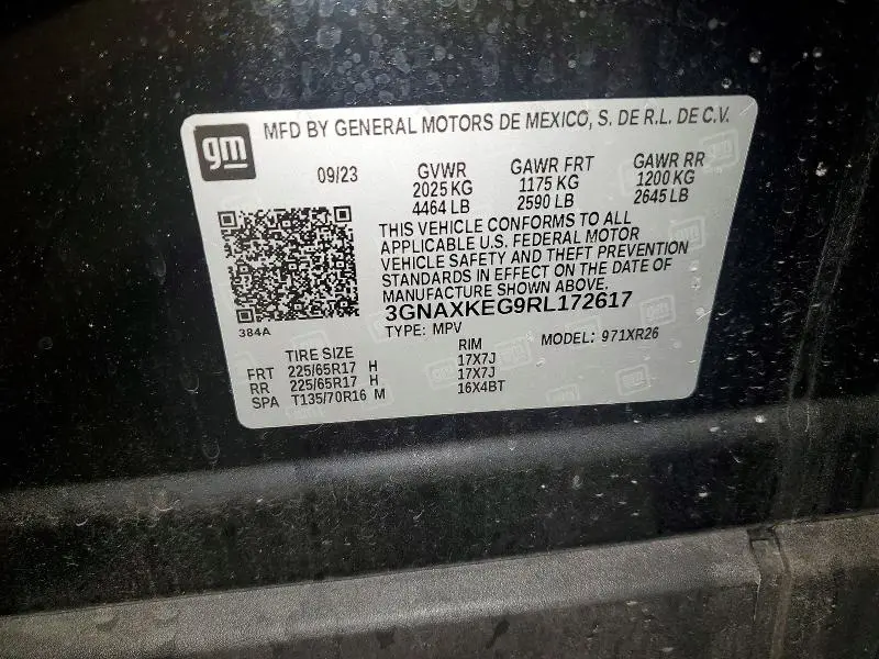 2024 CHEVROLET EQUINOX LT  