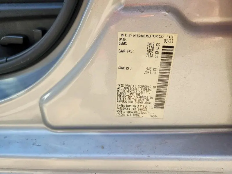 2023 NISSAN ALTIMA SV  