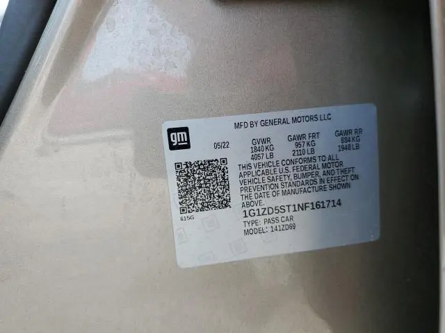 2022 CHEVROLET MALIBU LT  