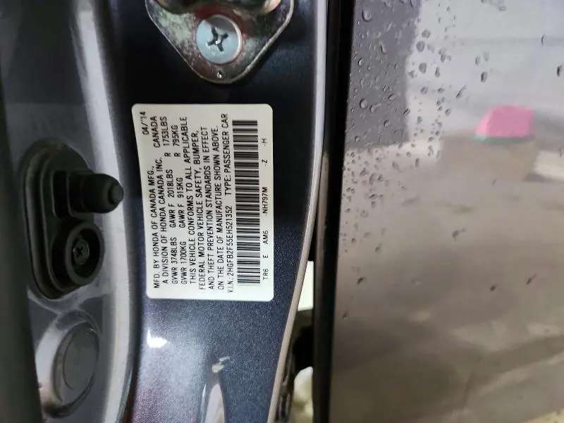 2014 HONDA CIVIC LX  