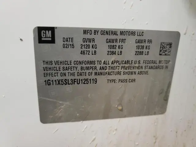 2015 CHEVROLET IMPALA LS  