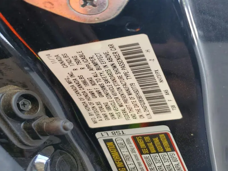 2015 HONDA CIVIC LX  