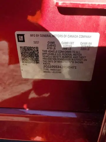 2018 CHEVROLET IMPALA LT  