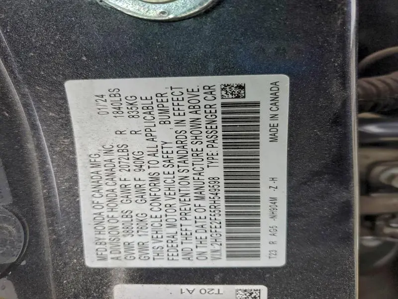 2024 HONDA CIVIC SPORT  