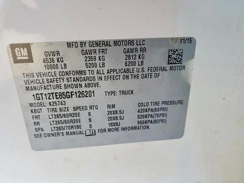 2016 GMC SIERRA K2500 SLT  