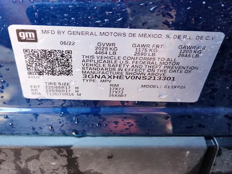 2022 CHEVROLET EQUINOX LS  