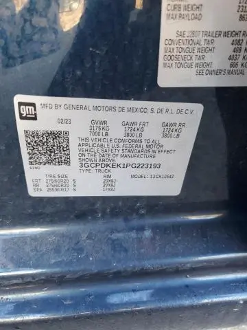 2023 CHEVROLET SILVERADO K1500 LT-L  